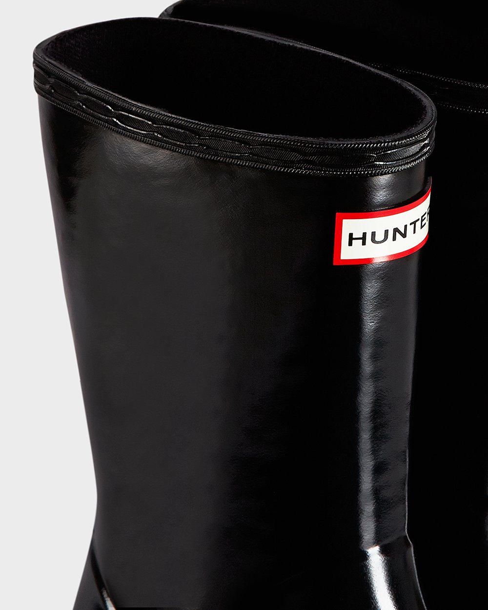 Kids Hunter Original First Classic Gloss | Rain Boots Black | NZ-65913-ZSJF